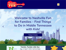 Tablet Screenshot of nashvillefunforfamilies.com